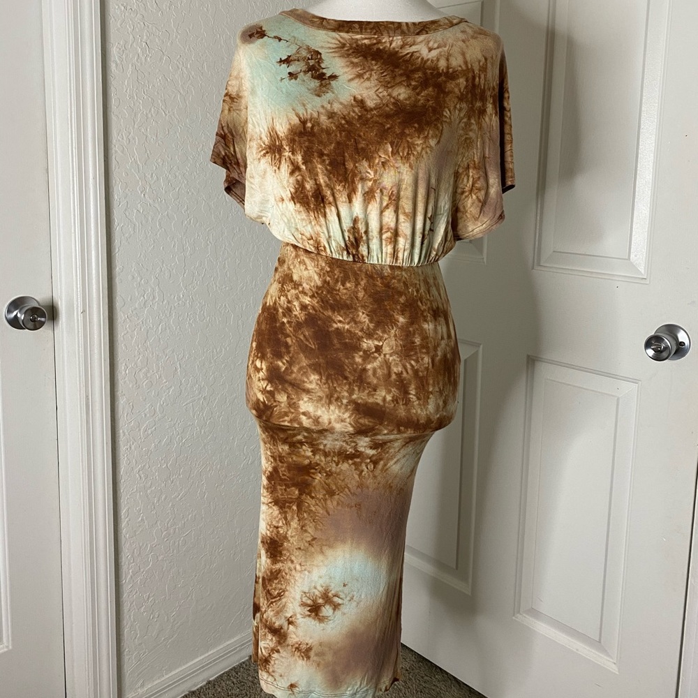 Uk2la Tie Dye Fitted Dress